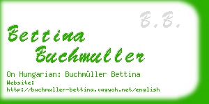 bettina buchmuller business card