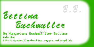 bettina buchmuller business card